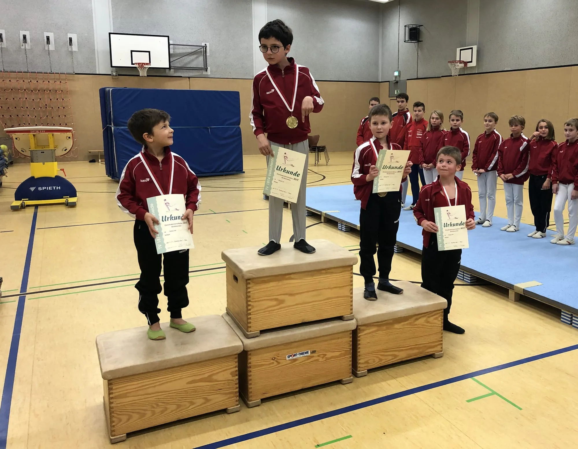 Allgemeine Klasse: Bennett Rolka, Bennet Daniel, Artjom Schneider, Till Hermann