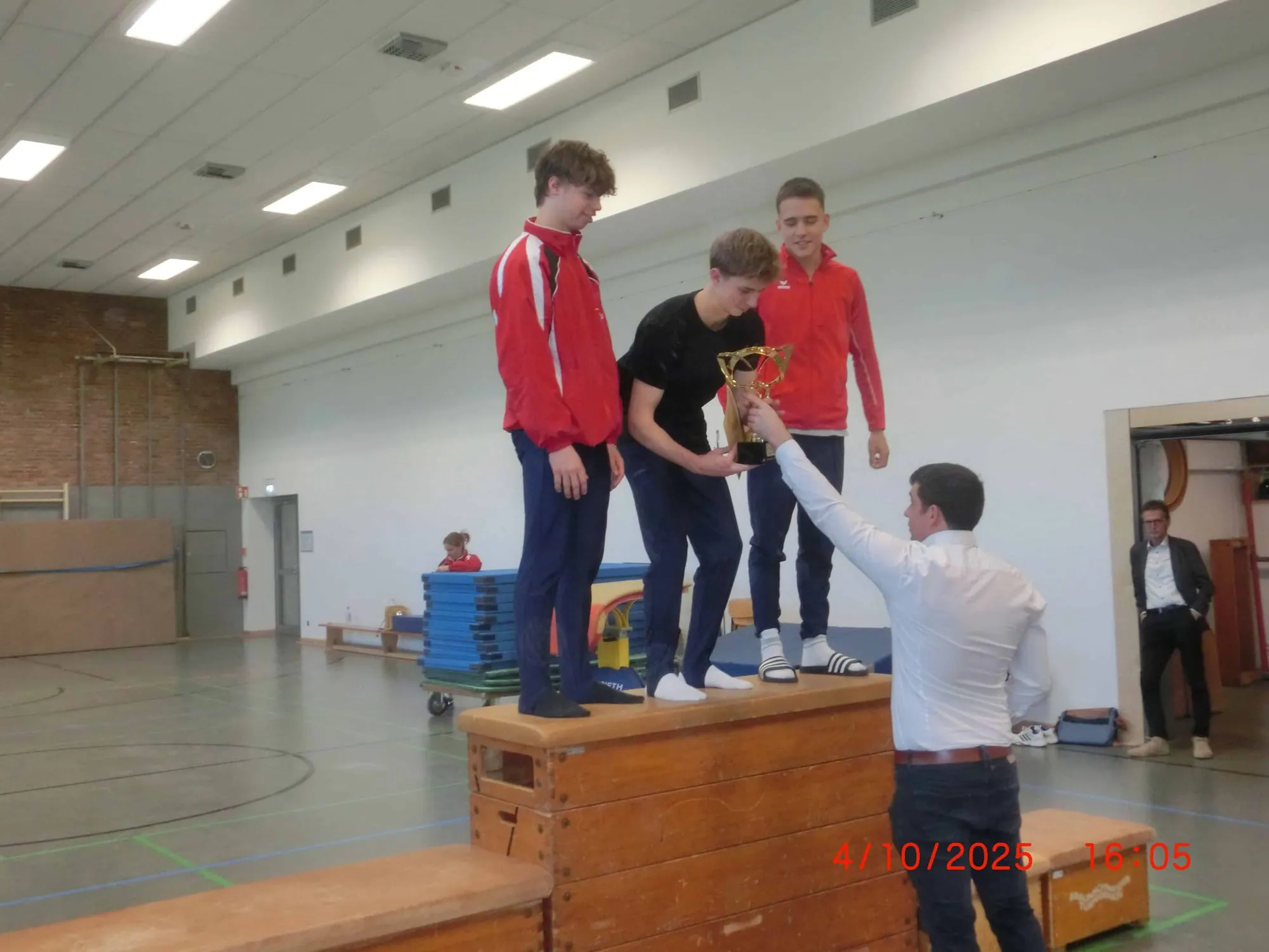 Siegerehrung der Jugendmannschaft bei der Regionalmeisterschaft