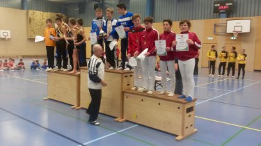 Kai Heisig, Aaron Schneiderwind, Johannes Jansen und Linus Droste