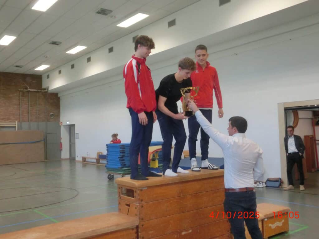Siegerehrung der Jugendmannschaft bei der Regionalmeisterschaft